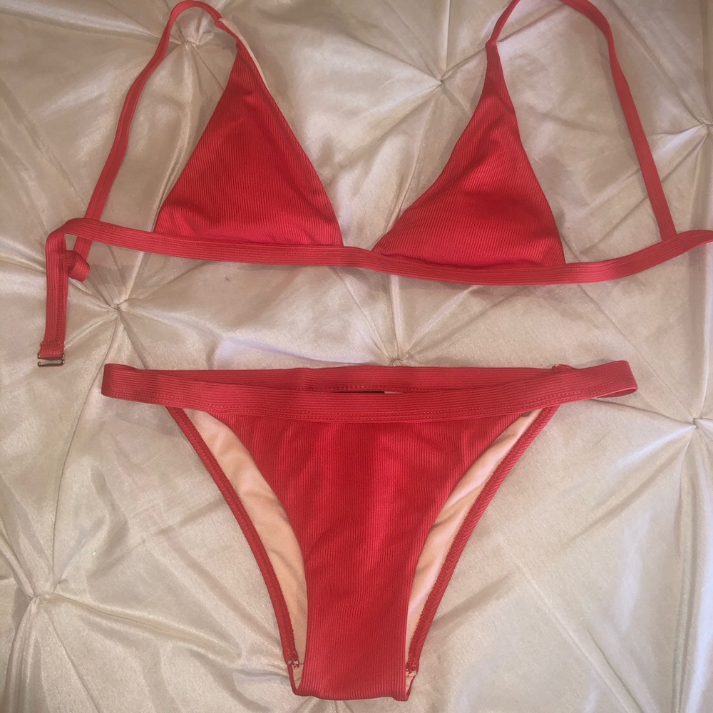 PacSun Coral Bathing Suit